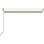 Cream manual retractable awning 450x300 cm by , Awnings - Ref: Foro24-3069117, Price: 302,21 €, Discount: %