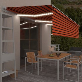 Toldo automático con persiana LED sensor de viento 6x3 m de , Toldos - Ref: Foro24-3069375, Precio: 869,99 €, Descuento: %