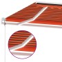 Toldo automático LED sensor de viento naranja marrón 300x250 cm de , Toldos - Ref: Foro24-3069515, Precio: 568,99 €, Descuent...