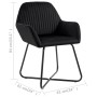 Dining chairs 4 units black velvet by vidaXL, dining chairs - Ref: Foro24-277011, Price: 353,33 €, Discount: %