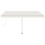 Toldo automático con LED y sensor de viento crema 400x350 cm de , Toldos - Ref: Foro24-3069632, Precio: 783,80 €, Descuento: %