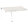 Toldo automático con LED y sensor de viento crema 400x350 cm de , Toldos - Ref: Foro24-3069632, Precio: 783,80 €, Descuento: %