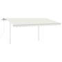 Toldo automático con LED y sensor de viento crema 4x3,5 m de , Toldos - Ref: Foro24-3070032, Precio: 765,55 €, Descuento: %