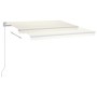 Automatic awning with LED and wind sensor cream 4x3.5 m by , Awnings - Ref: Foro24-3070032, Price: 765,55 €, Discount: %