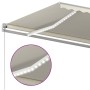 Automatic awning with LED and wind sensor cream 4x3.5 m by , Awnings - Ref: Foro24-3070032, Price: 765,55 €, Discount: %