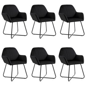 Dining chair 6 units black velvet by vidaXL, dining chairs - Ref: Foro24-277012, Price: 586,18 €, Discount: %