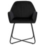 Dining chair 6 units black velvet by vidaXL, dining chairs - Ref: Foro24-277012, Price: 589,49 €, Discount: %