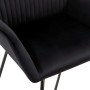 Dining chair 6 units black velvet by vidaXL, dining chairs - Ref: Foro24-277012, Price: 589,49 €, Discount: %