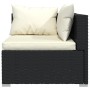 Set muebles de jardín 9 pzas y cojines ratán sintético negro de , Conjuntos de jardín - Ref: Foro24-3102375, Precio: 965,04 €...