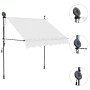 Toldo manual retráctil con LED crema 100 cm de , Toldos - Ref: Foro24-145869, Precio: 72,47 €, Descuento: %