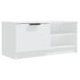 TV cabinet 2 pieces white plywood 80x35x36.5 cm by , TV Furniture - Ref: Foro24-811467, Price: 90,41 €, Discount: %