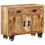 Untreated solid mango wood sideboard 80x30x65 cm by , Sideboards - Ref: Foro24-351689, Price: 295,36 €, Discount: %