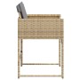 Garden armchairs with cushions 4 units beige synthetic rattan mix by , Garden chairs - Ref: Foro24-365006, Price: 160,51 €, D...