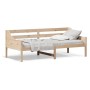 Solid pine wood sofa bed 80x200 cm by , Beds and slatted bases - Ref: Foro24-842826, Price: 119,27 €, Discount: %