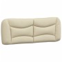 Padded headboard in cream fabric 120 cm by , Headboards and footboards - Ref: Foro24-374566, Price: 61,96 €, Discount: %