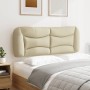 Padded headboard in cream fabric 120 cm by , Headboards and footboards - Ref: Foro24-374566, Price: 61,96 €, Discount: %