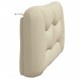 Padded headboard in cream fabric 120 cm by , Headboards and footboards - Ref: Foro24-374566, Price: 61,96 €, Discount: %