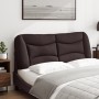 Cabecero de cama acolchado tela marrón oscuro 120 cm de , Cabeceros y pies de cama - Ref: Foro24-374564, Precio: 63,46 €, Des...