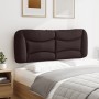 Cabecero de cama acolchado tela marrón oscuro 120 cm de , Cabeceros y pies de cama - Ref: Foro24-374564, Precio: 63,46 €, Des...