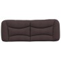 Cabecero de cama acolchado tela marrón oscuro 120 cm de , Cabeceros y pies de cama - Ref: Foro24-374564, Precio: 63,46 €, Des...