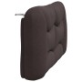 Cabecero de cama acolchado tela marrón oscuro 120 cm de , Cabeceros y pies de cama - Ref: Foro24-374564, Precio: 63,46 €, Des...