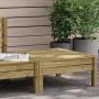 Impregnated pine wood garden stool by , Modular outdoor sofas - Ref: Foro24-838018, Price: 36,57 €, Discount: %