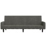 Sofá cama de 2 plazas terciopelo gris oscuro de , Sofás - Ref: Foro24-375775, Precio: 251,90 €, Descuento: %