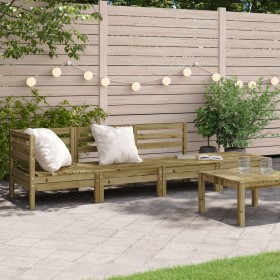 4-seater garden sofa impregnated pine wood by , Modular outdoor sofas - Ref: Foro24-838053, Price: 142,99 €, Discount: %