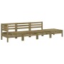 4-seater garden sofa impregnated pine wood by , Modular outdoor sofas - Ref: Foro24-838053, Price: 142,48 €, Discount: %