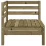 Garden corner sofa impregnated pine wood by , Modular outdoor sofas - Ref: Foro24-837983, Price: 48,32 €, Discount: %