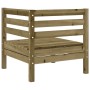 Garden corner sofa impregnated pine wood by , Modular outdoor sofas - Ref: Foro24-837983, Price: 48,32 €, Discount: %