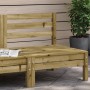 Gartensofa ohne Armlehnen aus imprägniertem Kiefernholz von , Modulare Sofas für den Außenbereich - Ref: Foro24-837997, Preis...