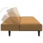 Brown velvet 2-seater sofa bed by , Sofas - Ref: Foro24-375934, Price: 212,44 €, Discount: %