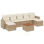 Gartensofa-Set mit beigen Kissen 8 Stück PE-Rattan von , Modulare Sofas für den Außenbereich - Ref: Foro24-3224252, Preis: 54...