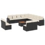 Set sofás de jardín 14 pzas con cojines ratán sintético negro de , Sofás modulares de exterior - Ref: Foro24-3224376, Precio:...