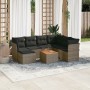 8-teiliges Gartensofa-Set und graue synthetische Rattankissen von , Gartensets - Ref: Foro24-3223764, Preis: 477,65 €, Rabatt: %