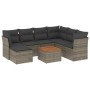 8-piece garden sofa set and gray synthetic rattan cushions by , Garden sets - Ref: Foro24-3223764, Price: 477,65 €, Discount: %