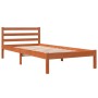 Estructura de cama madera maciza de pino marrón cera 90x200 cm de , Camas y somieres - Ref: Foro24-844142, Precio: 69,65 €, D...