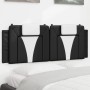 Padded headboard synthetic leather black white 120 cm by , Headboards and footboards - Ref: Foro24-374786, Price: 42,99 €, Di...