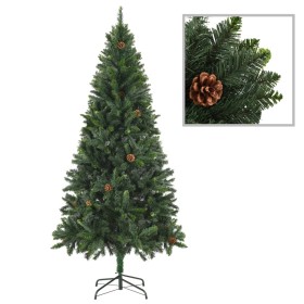 Künstlicher Weihnachtsbaum mit Tannenzapfen grün 180 cm von vidaXL, Weihnachtsbäume - Ref: Foro24-284315, Preis: 64,99 €, Rab...