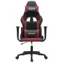 Black and wine red synthetic leather massage gaming chair by , Gaming chairs - Ref: Foro24-345452, Price: 126,36 €, Discount: %