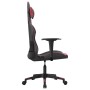 Schwarzer und weinroter Massage-Gaming-Stuhl aus Kunstleder von , Gaming-Stühle - Ref: Foro24-345452, Preis: 126,36 €, Rabatt: %