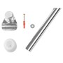 RIDDER Chrome Shower Curtain Rod Support 55x2.5x2.5 cm by RIDDER, shower bars - Ref: Foro24-425900, Price: 28,14 €, Discount: %