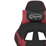 Silla gaming de masaje cuero sintético negro y rojo vino tinto de , Sillones para videojuegos - Ref: Foro24-345452, Precio: 1...