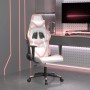 Massage-Gaming-Stuhl aus weißem und rosa Kunstleder von , Gaming-Stühle - Ref: Foro24-345431, Preis: 128,85 €, Rabatt: %