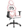 White and pink synthetic leather massage gaming chair by , Gaming chairs - Ref: Foro24-345431, Price: 128,85 €, Discount: %