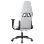 Silla gaming de masaje cuero sintético blanco y rosa de , Sillones para videojuegos - Ref: Foro24-345431, Precio: 128,85 €, D...