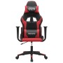 Black and red synthetic leather massage gaming chair by , Gaming chairs - Ref: Foro24-345446, Price: 126,36 €, Discount: %