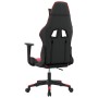 Black and red synthetic leather massage gaming chair by , Gaming chairs - Ref: Foro24-345446, Price: 126,36 €, Discount: %