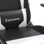 Silla gaming de masaje cuero sintético negro y blanco de , Sillones para videojuegos - Ref: Foro24-345450, Precio: 126,49 €, ...